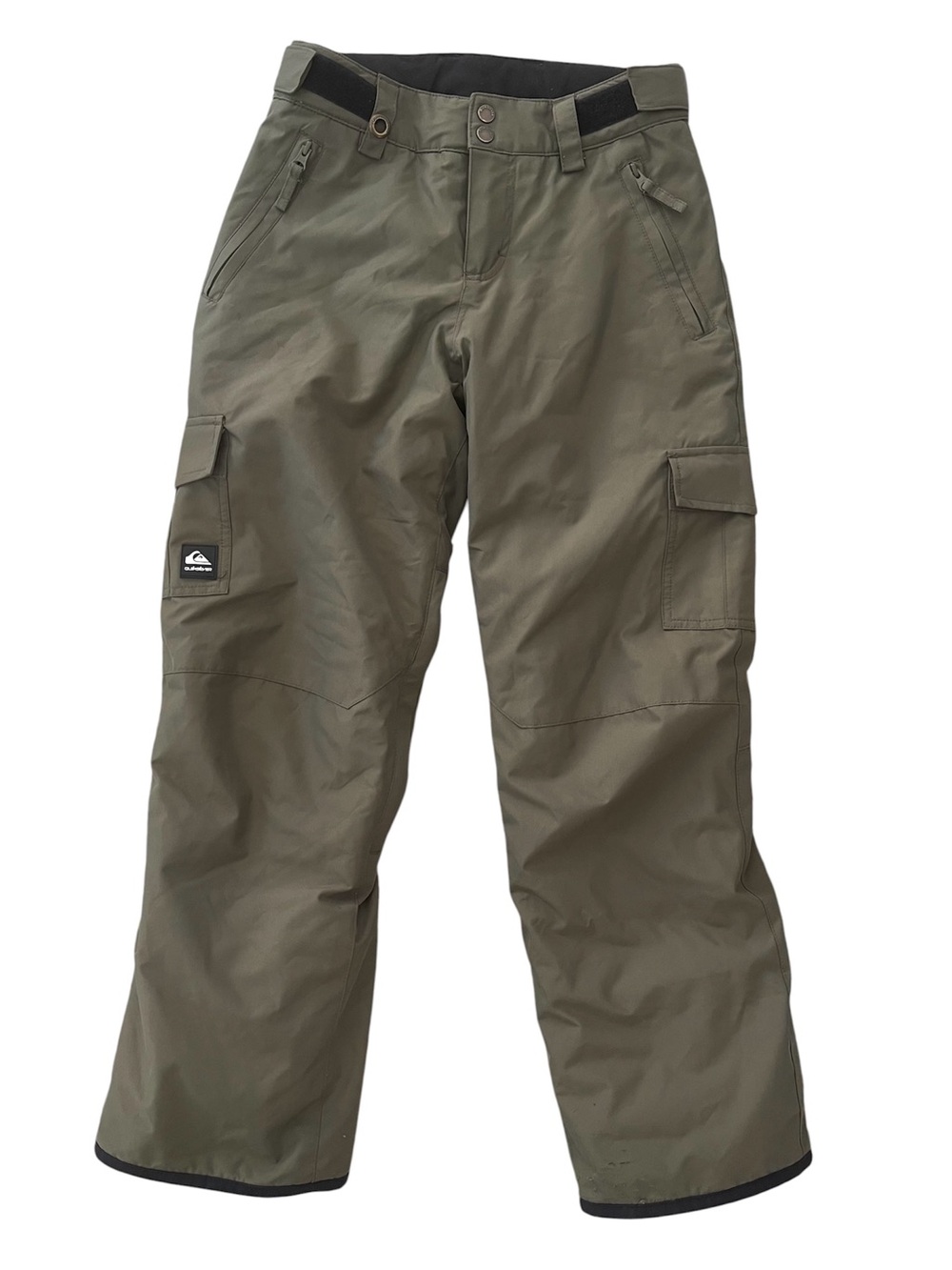 Quiksilver Boys Ski Pants Size Large 14 Youth Olive Green Waterproof Snowboard